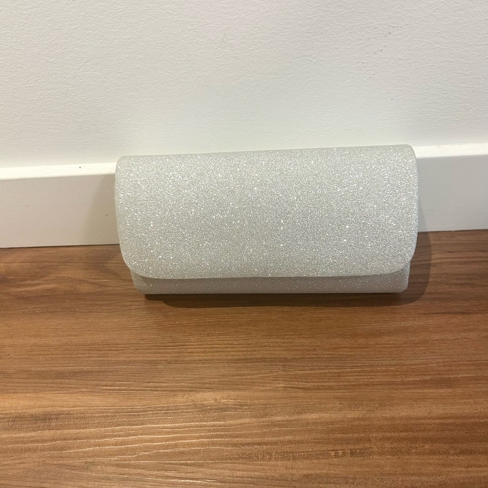 Sparkling Silver Clutch